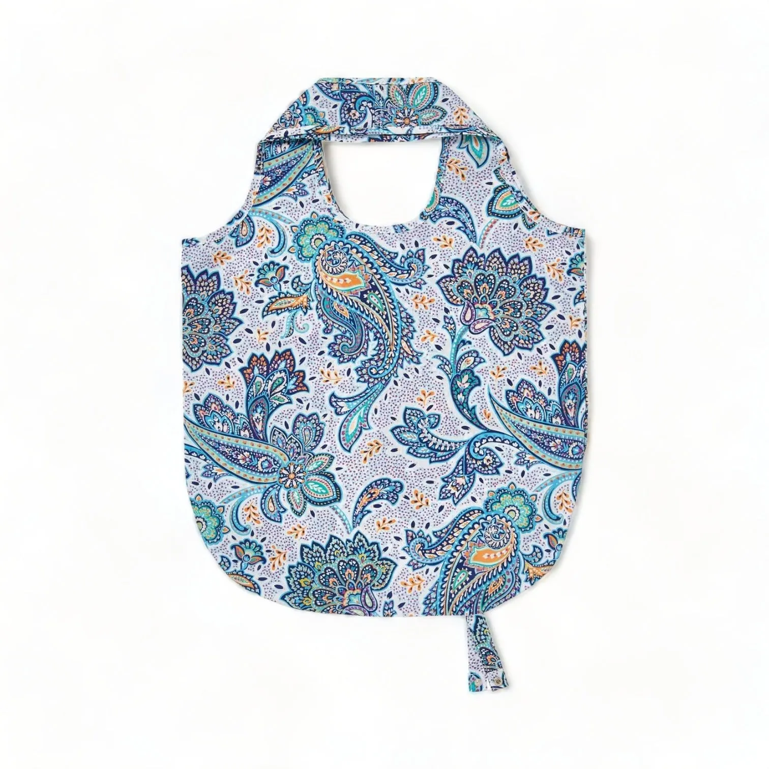 Italian Paisley Reusable Roll-Up Shopping Bag