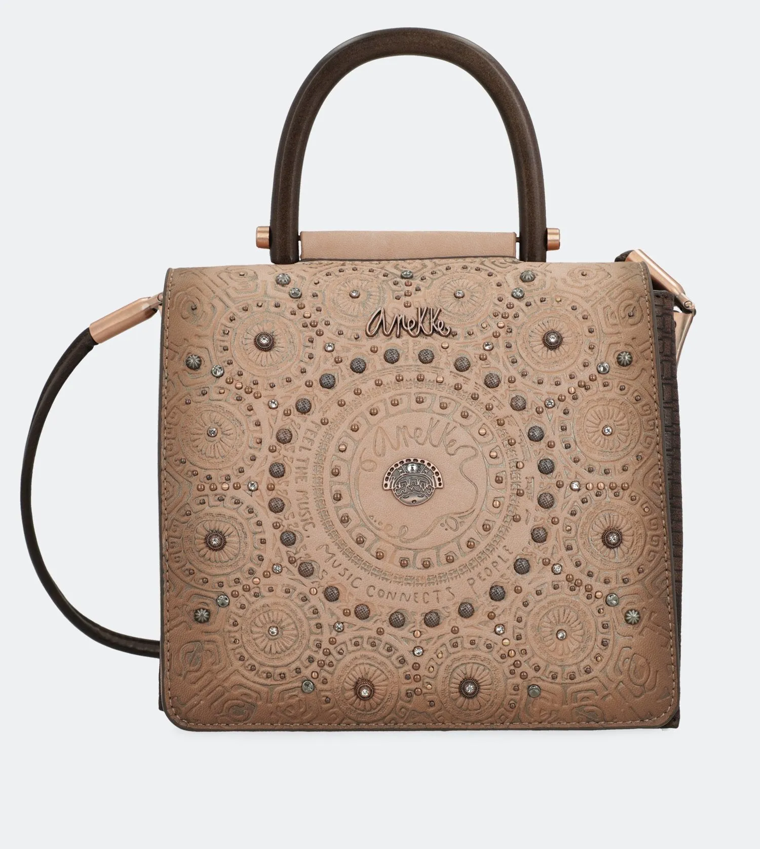 Ixchel Crossbody bag with a flap and a handle