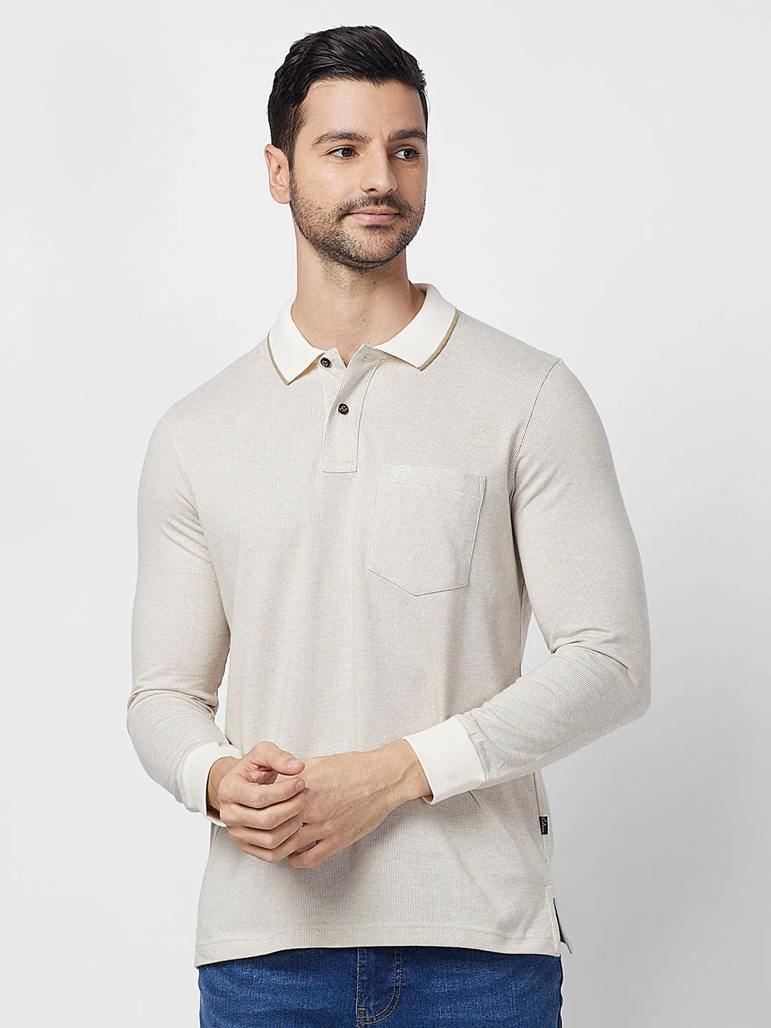 Jacquard Texture Polo