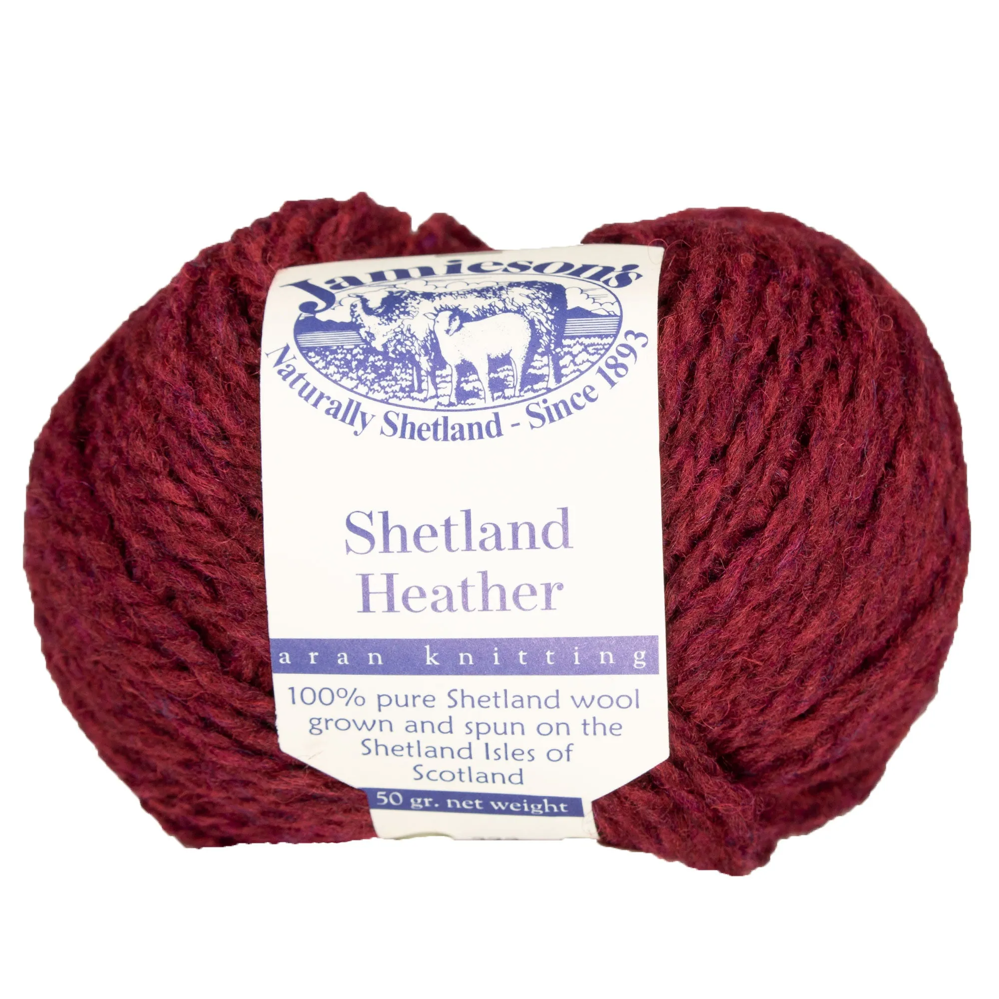 Jamieson's of Shetland Heather Aran Yarn - 323 Cardinal