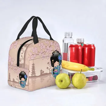 Kawaii Japanese Keiko Kokeshi Doll Lunch Bag