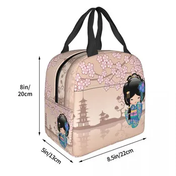 Kawaii Japanese Keiko Kokeshi Doll Lunch Bag