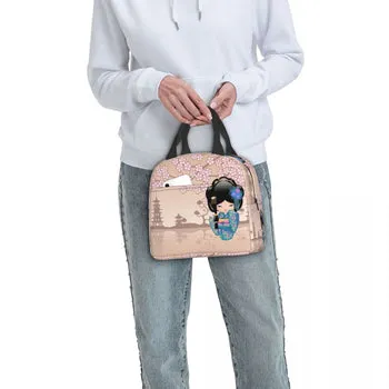 Kawaii Japanese Keiko Kokeshi Doll Lunch Bag