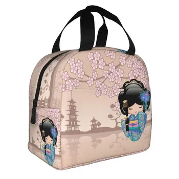 Kawaii Japanese Keiko Kokeshi Doll Lunch Bag