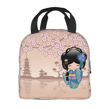 Kawaii Japanese Keiko Kokeshi Doll Lunch Bag