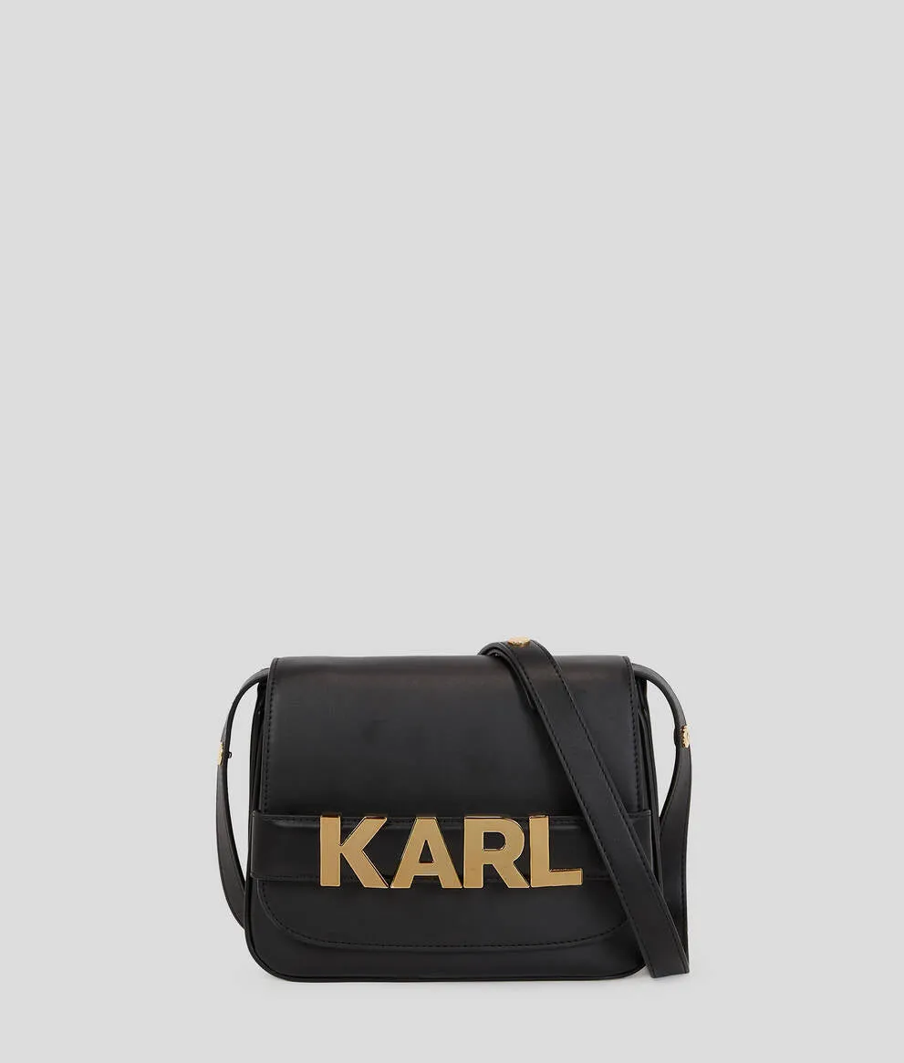 K/LETTERS FLAP CROSSBODY BAG
