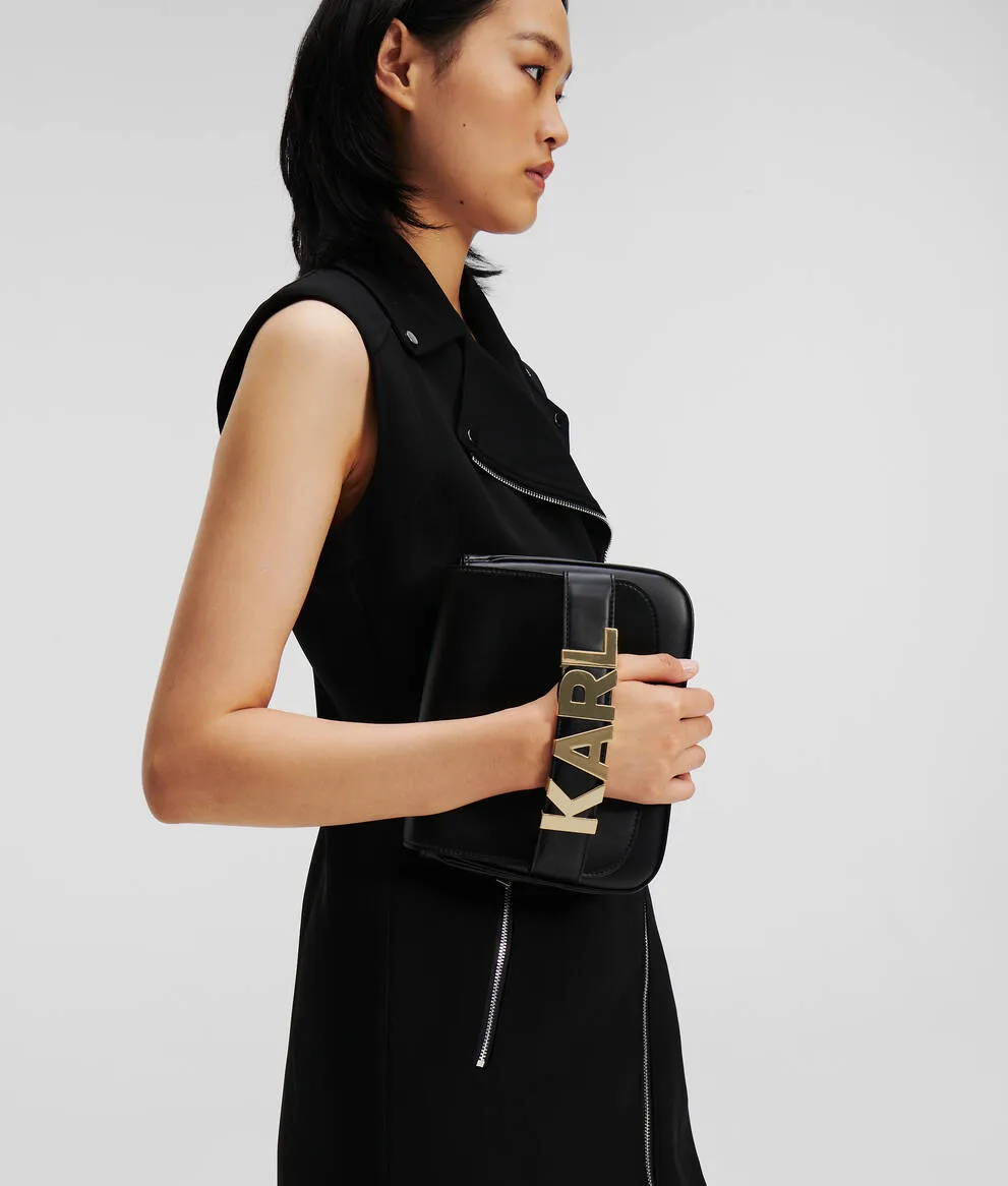 K/LETTERS FLAP CROSSBODY BAG