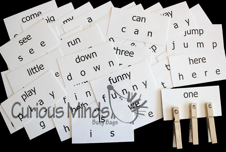 LAST CHANCE - LIMITED STOCK  - SALE - Dolch Sight Word Busy Bag (learning activity) for Toddlers and young children.