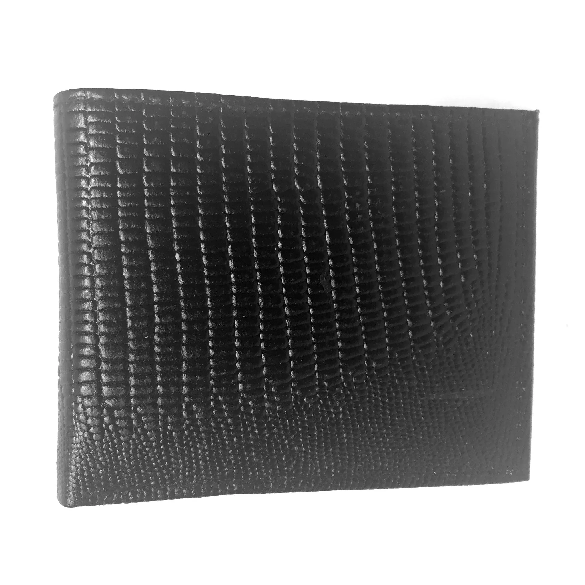 Leather Impressions Lizard Print Leather Bi-fold Wallet