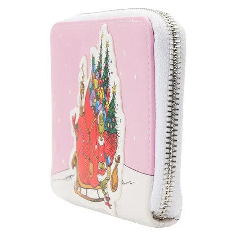 LF Dr Seuss Grinch Sleigh ZipAround Wallet