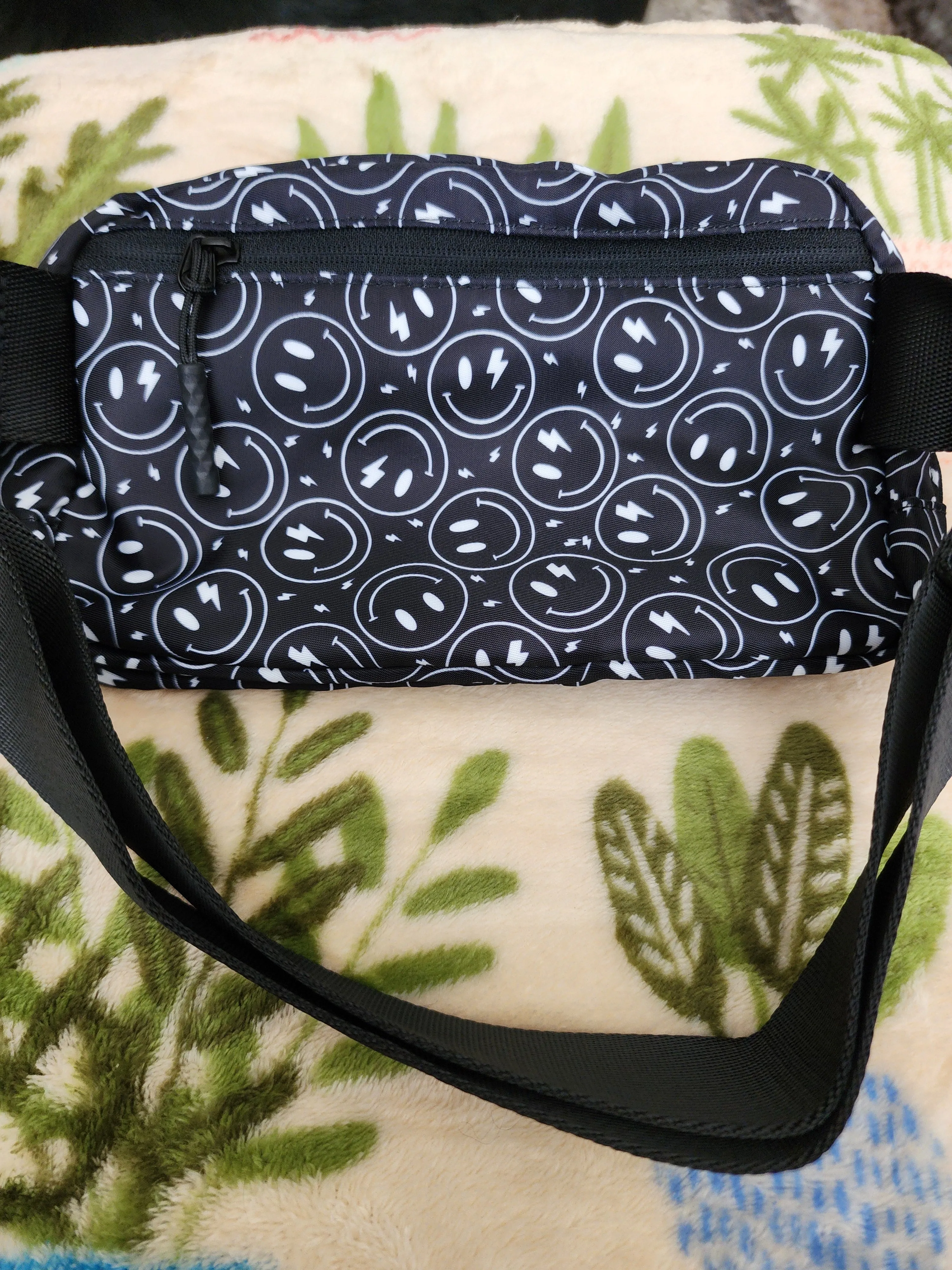 Lightning Smiley Faces Belt Bag