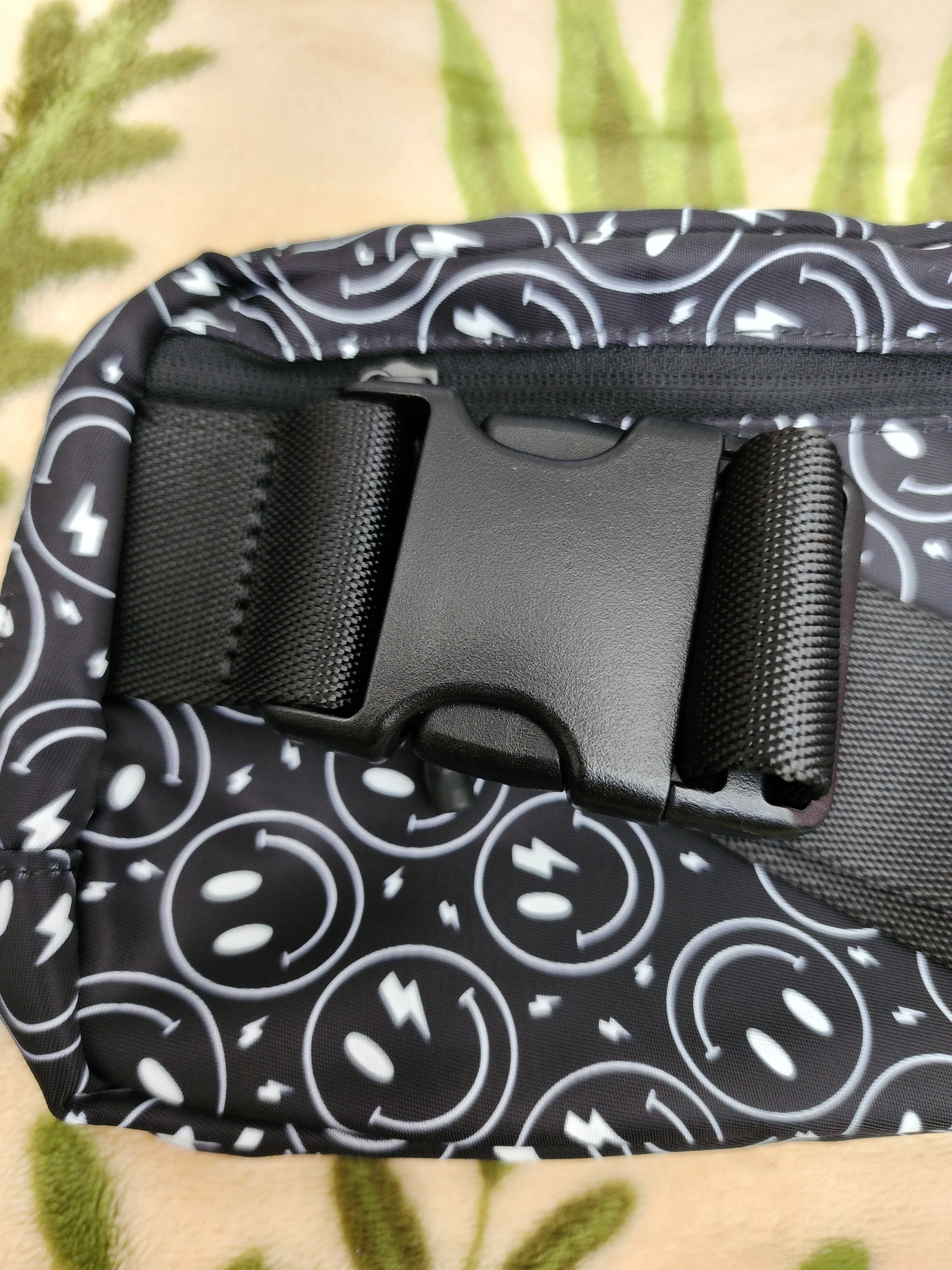 Lightning Smiley Faces Belt Bag