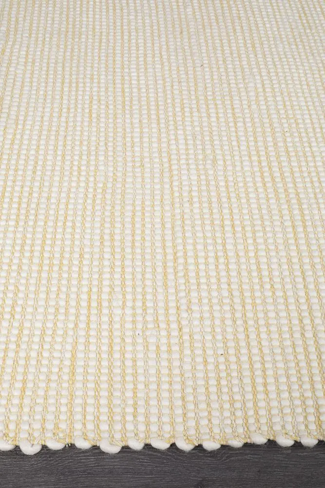 Loft Stunning Wool Yellow Rug
