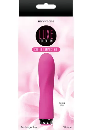 Luxe Collection Scarlet Rechargeable Silicone Compact Vibrator