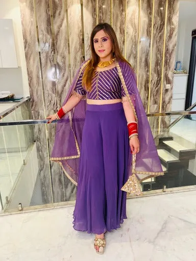 Mauve Stunning Sharara Set