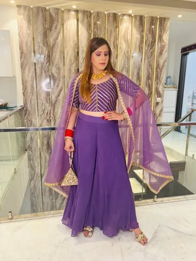 Mauve Stunning Sharara Set