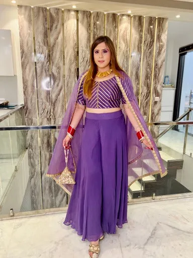 Mauve Stunning Sharara Set