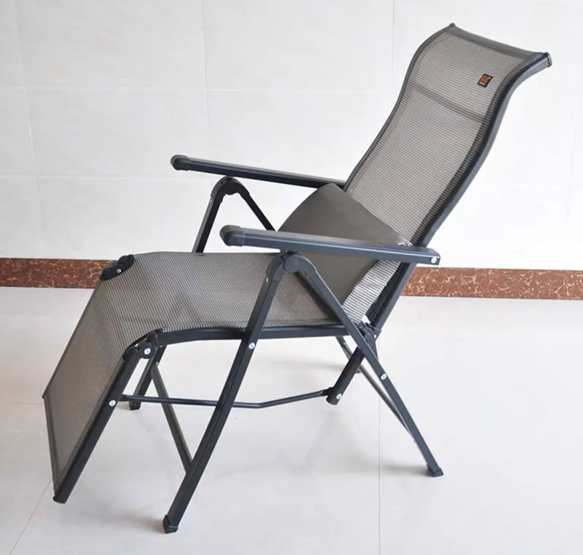 Metal 180 Degree Net Relax Chair (Full) - Blackgrey