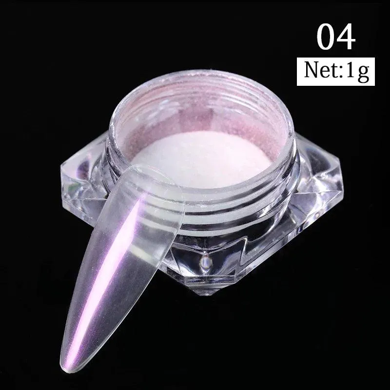 Metallic Mirror Chrome Nail Powder for Stunning Shine & Effects