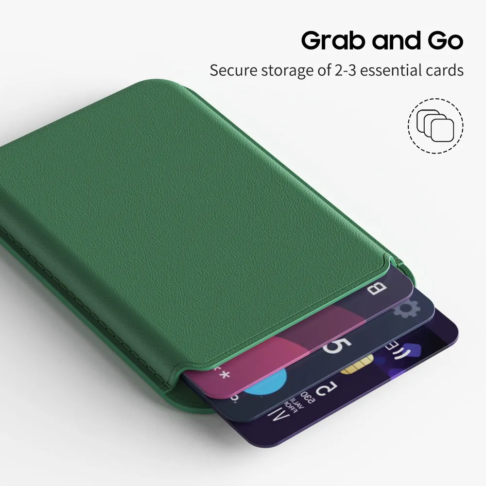 Midnight Green | Leather Wallet with MagSafe