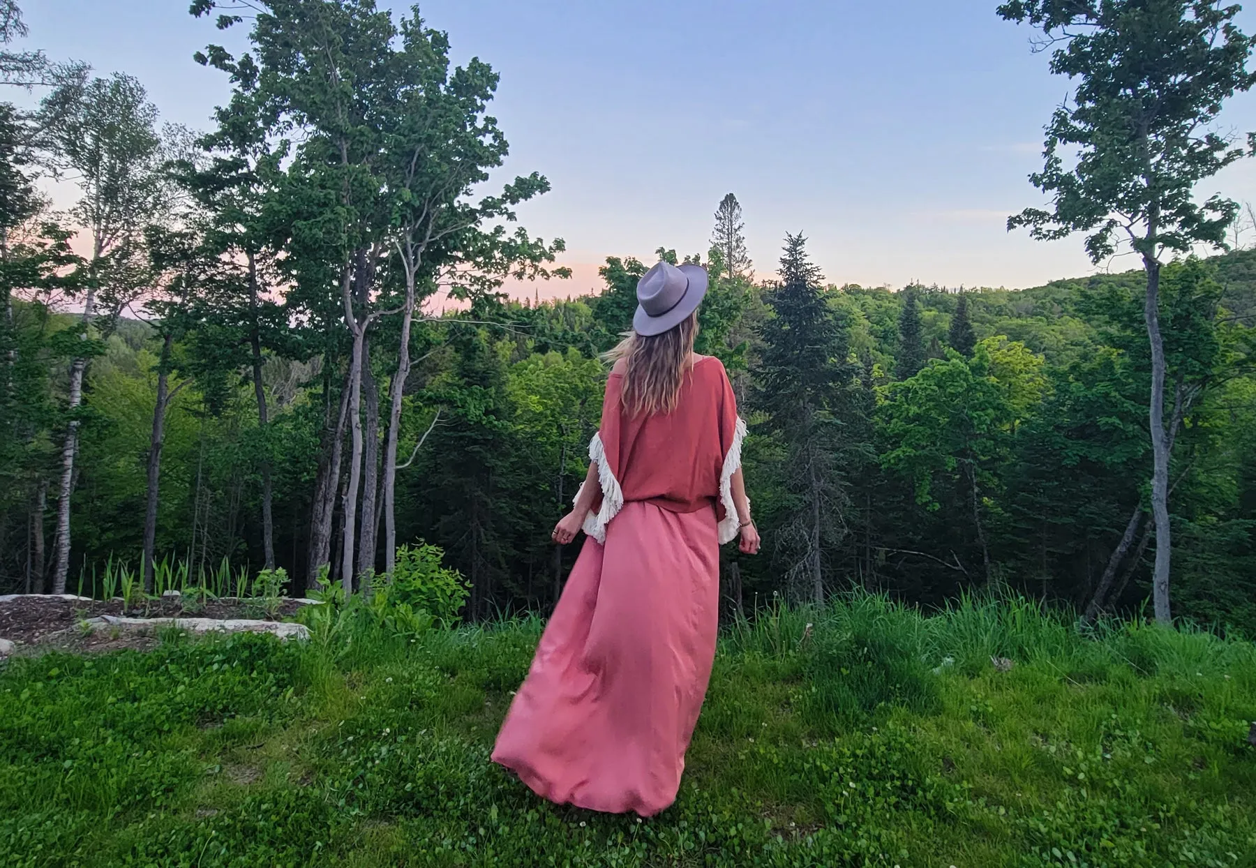 Mirissa Lounge Dress // Salmon