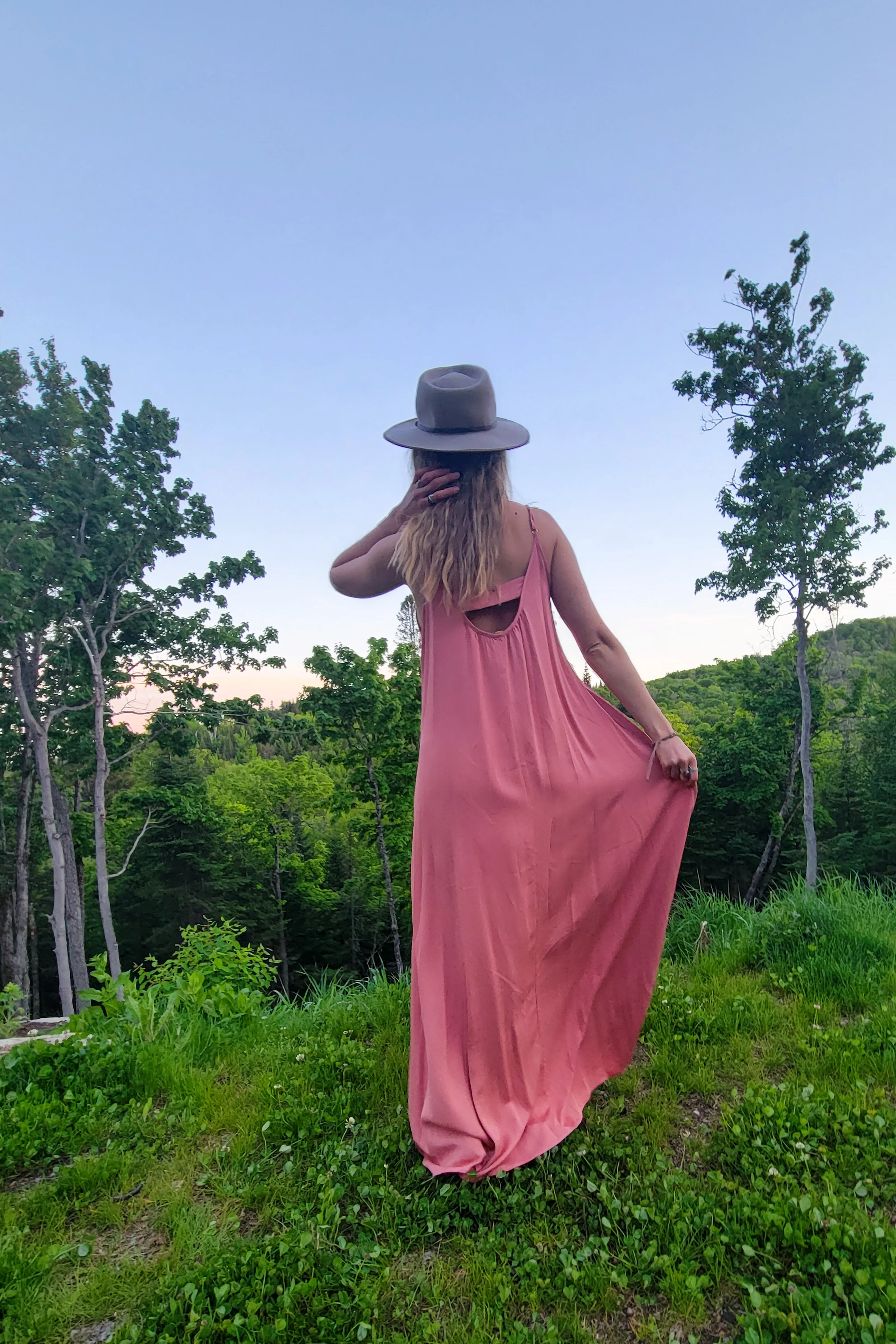 Mirissa Lounge Dress // Salmon