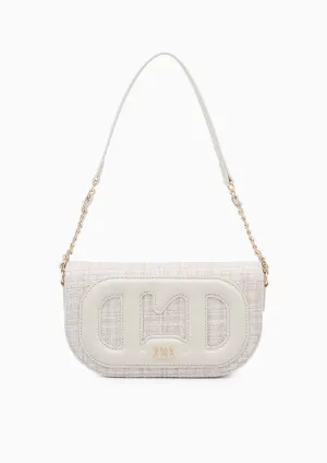 Mistti Tweed Shoulder Bag Beige