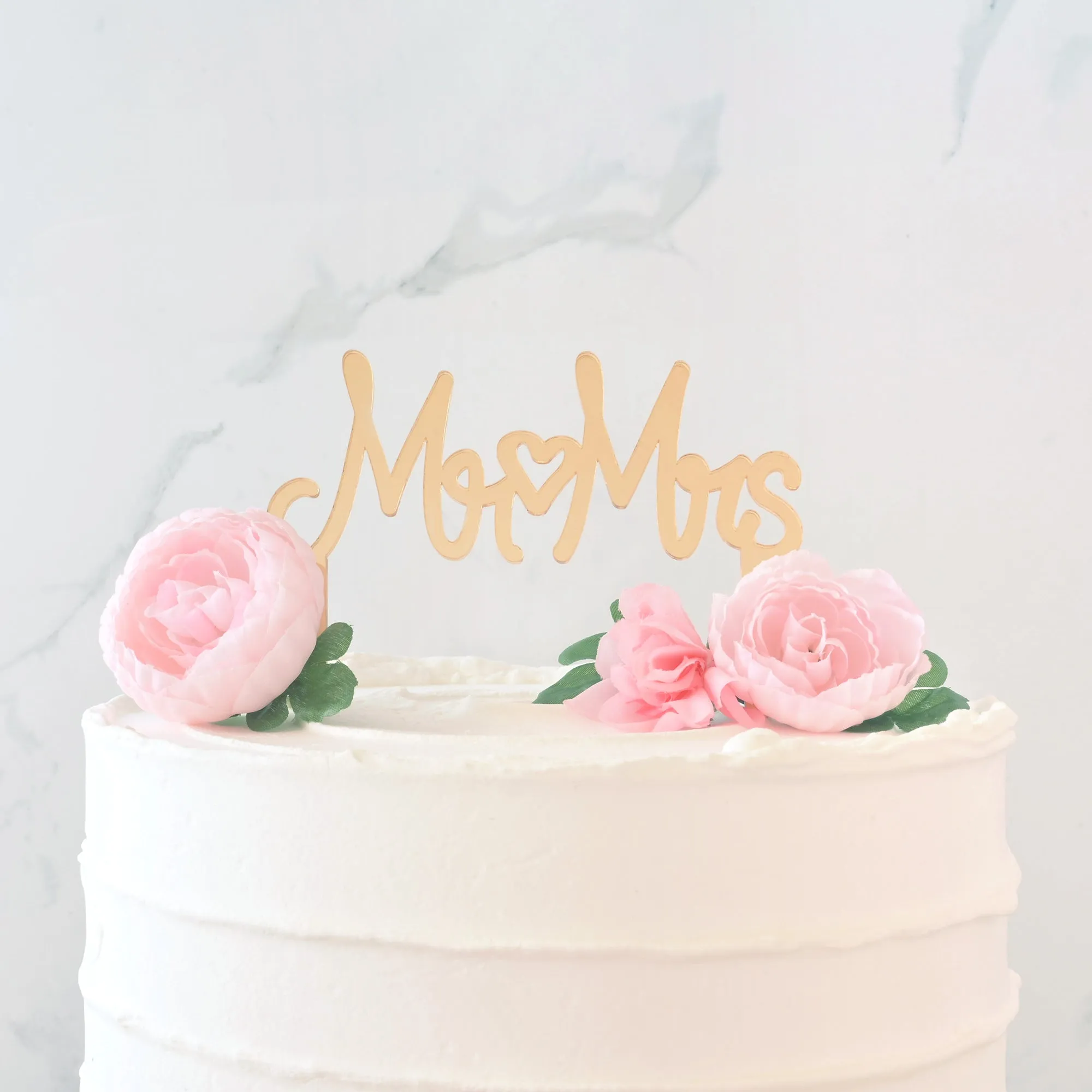 Mr & Mrs Wedding Cake Topper