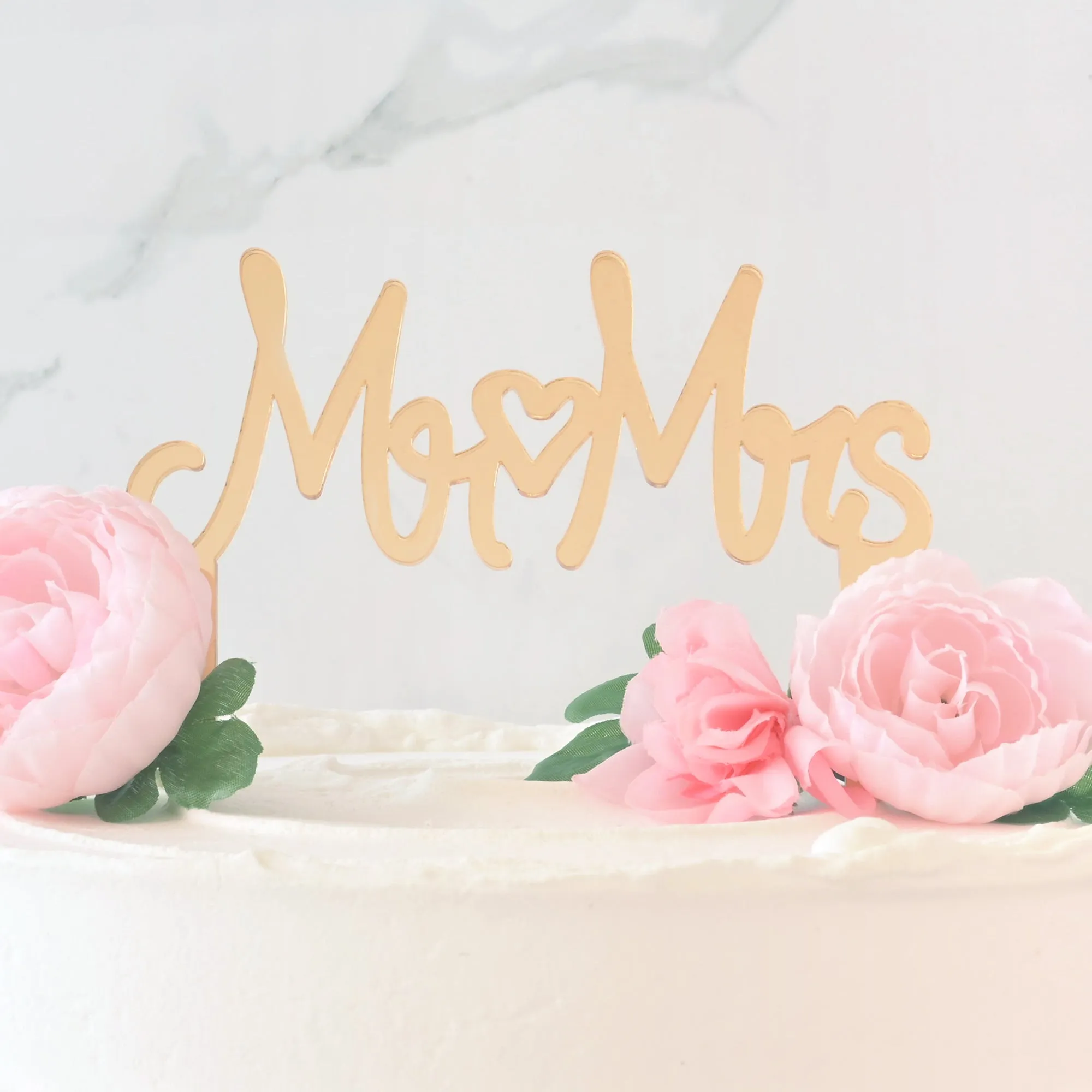 Mr & Mrs Wedding Cake Topper