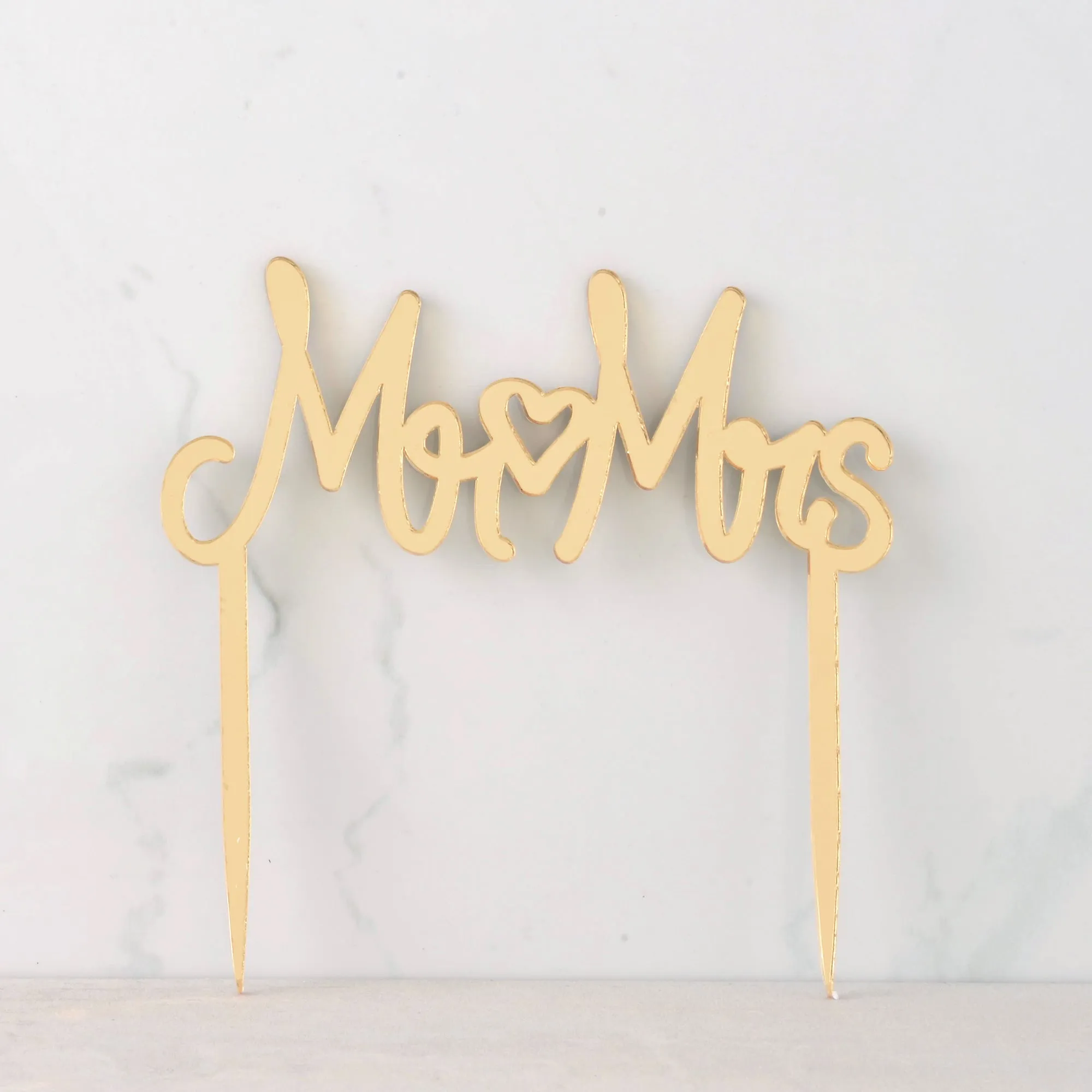 Mr & Mrs Wedding Cake Topper