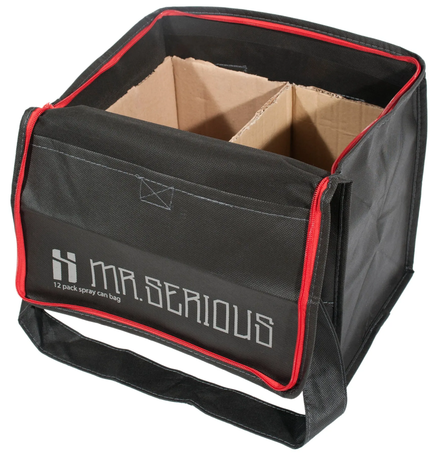 Mr Serious 12 pack spray can bag