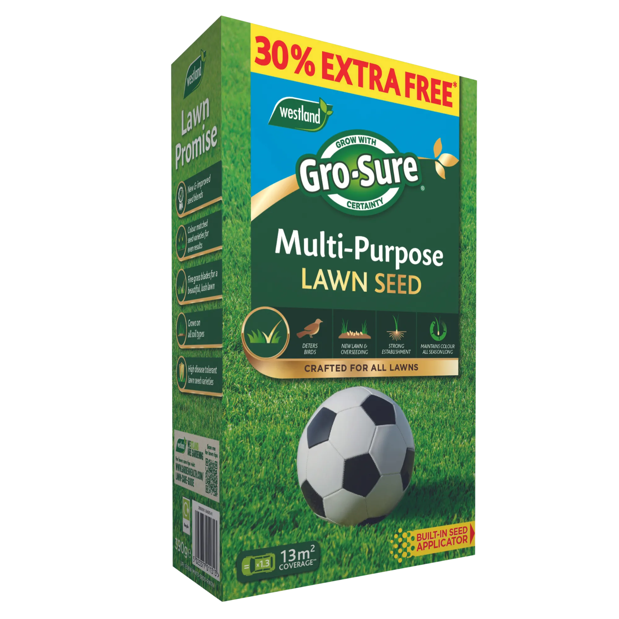 Multi-Purpose Lawn Grass Seed 13m2   30% EXTRA FREE