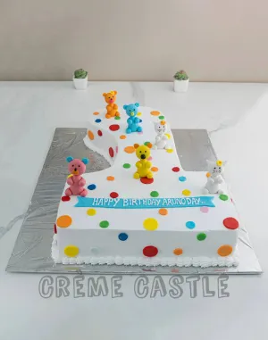 Number shaped cake