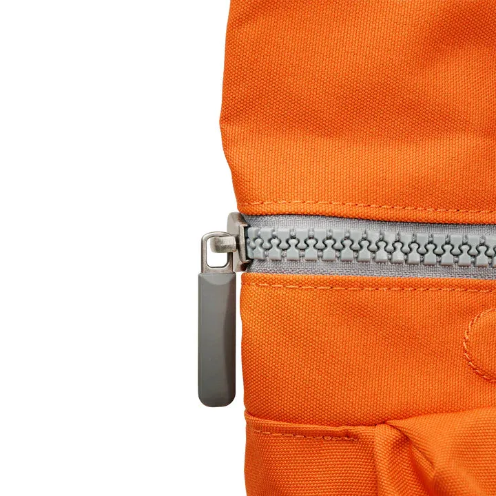 Ori London - Medium Richmond Backpack, Atomic Orange Recycled Canvas