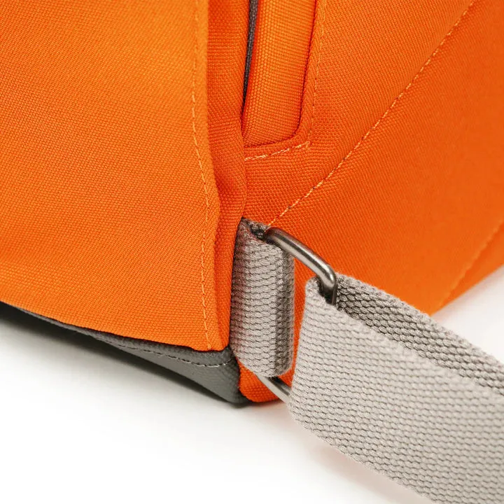 Ori London - Medium Richmond Backpack, Atomic Orange Recycled Canvas