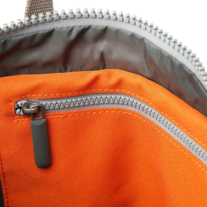 Ori London - Medium Richmond Backpack, Atomic Orange Recycled Canvas