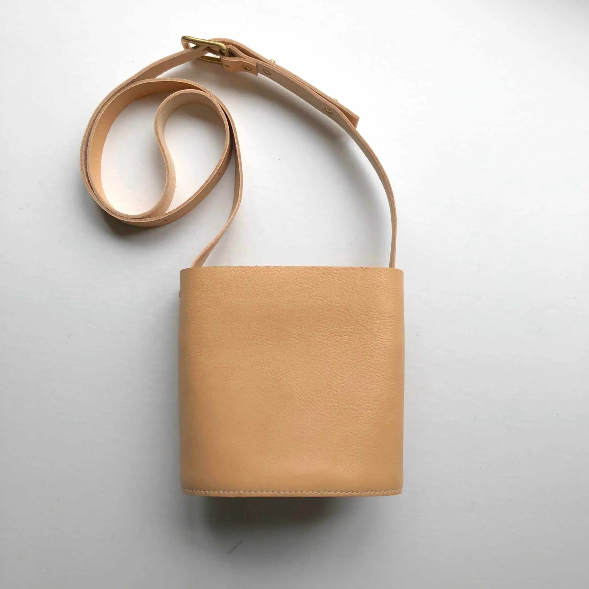 Oval Mini Leather Bag