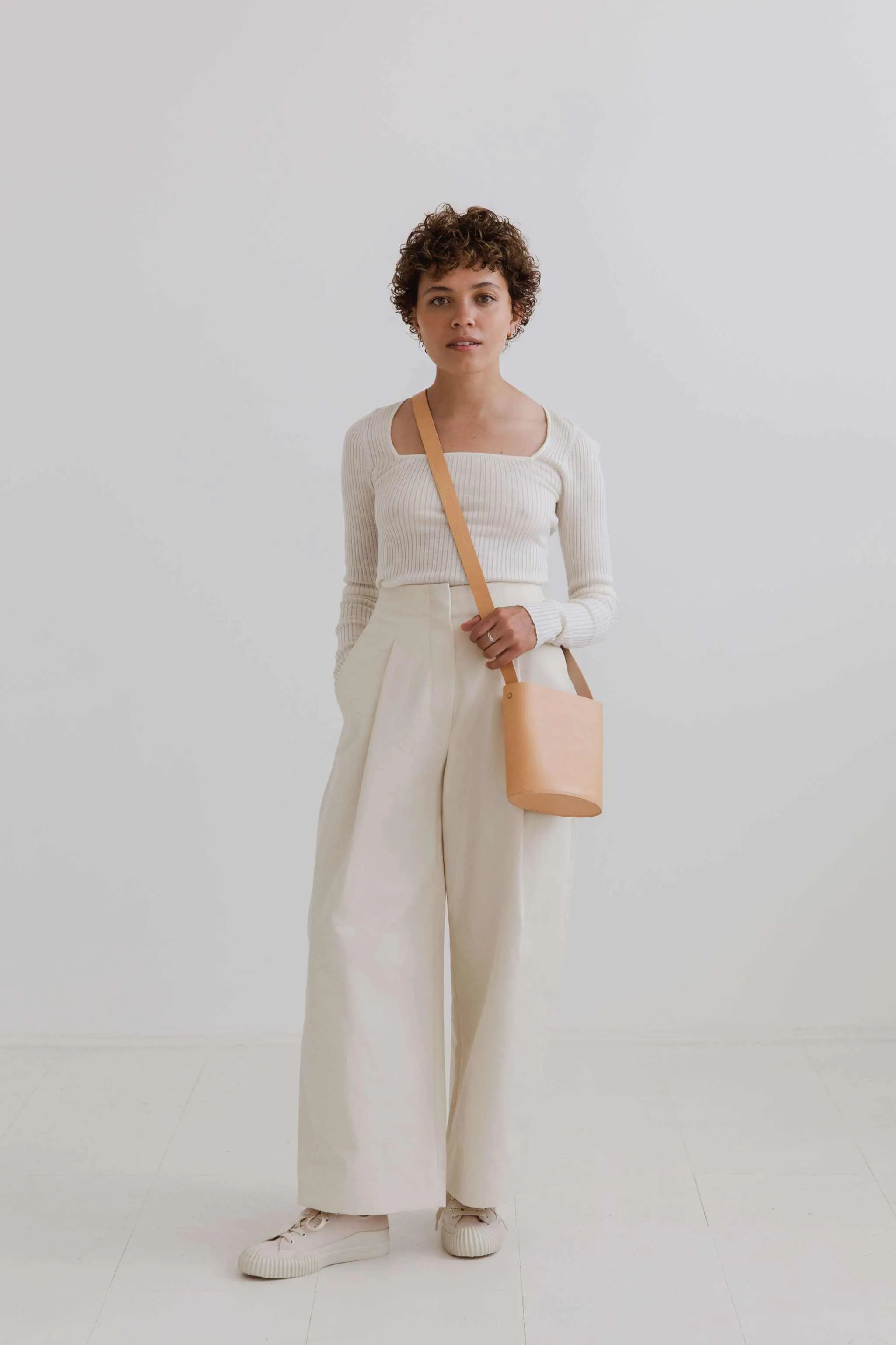 Oval Mini Leather Bag