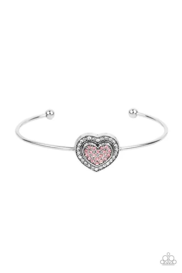 Paparazzi Bracelet ~ Stunning Soulmates - Pink