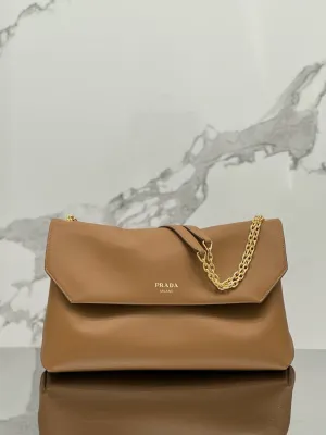 PD274 Large Leather Shoulder Bag / 9.1x15x4.5inches / HIGHEST QUALITY VERSION
