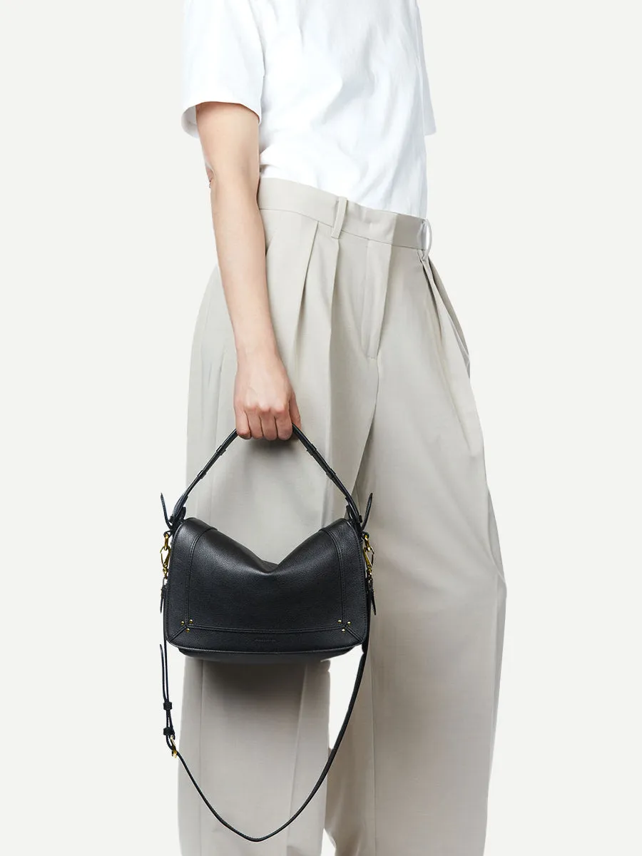 Pepito Medium Bag in Noir Brass