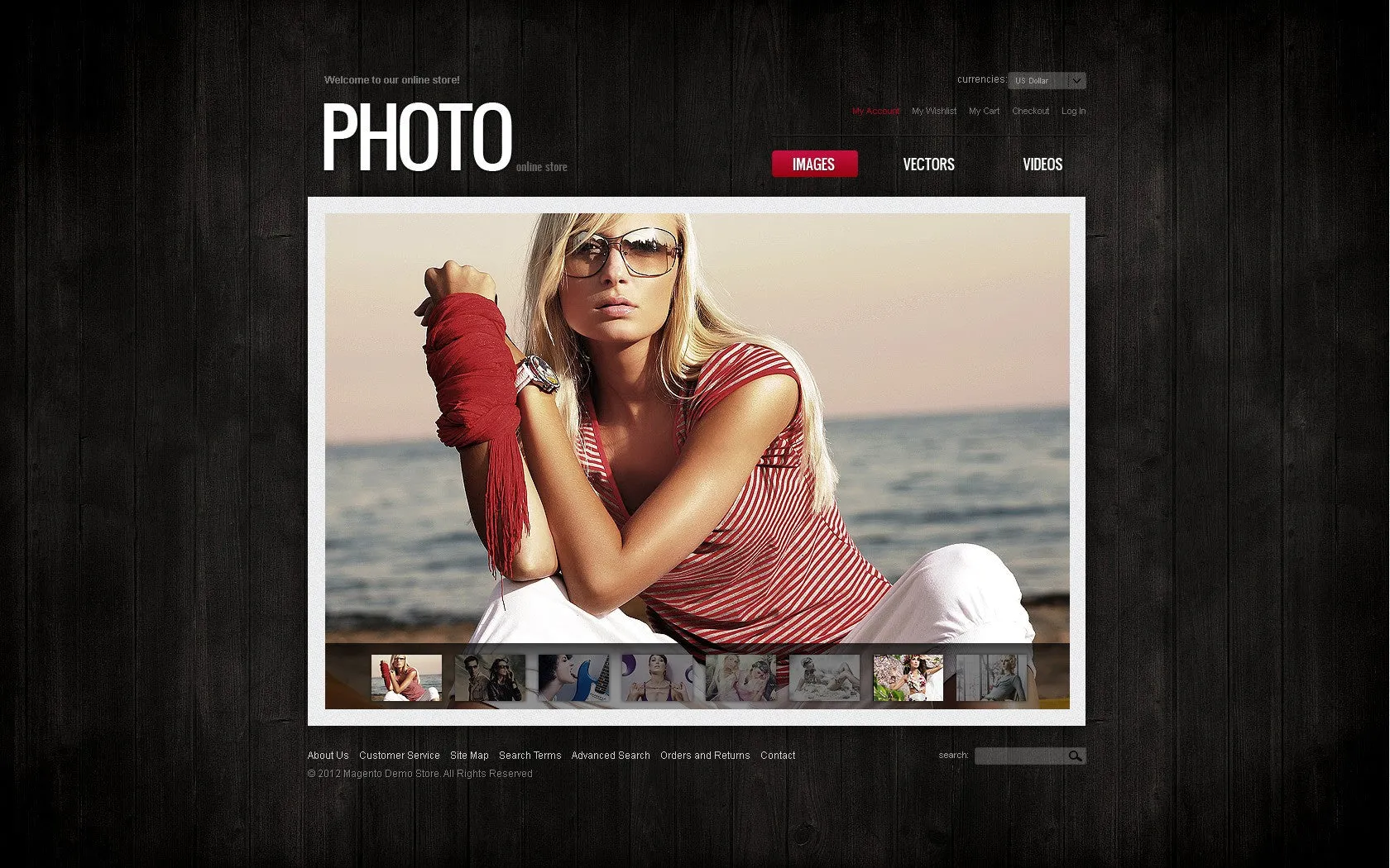Photography Magento Website Design