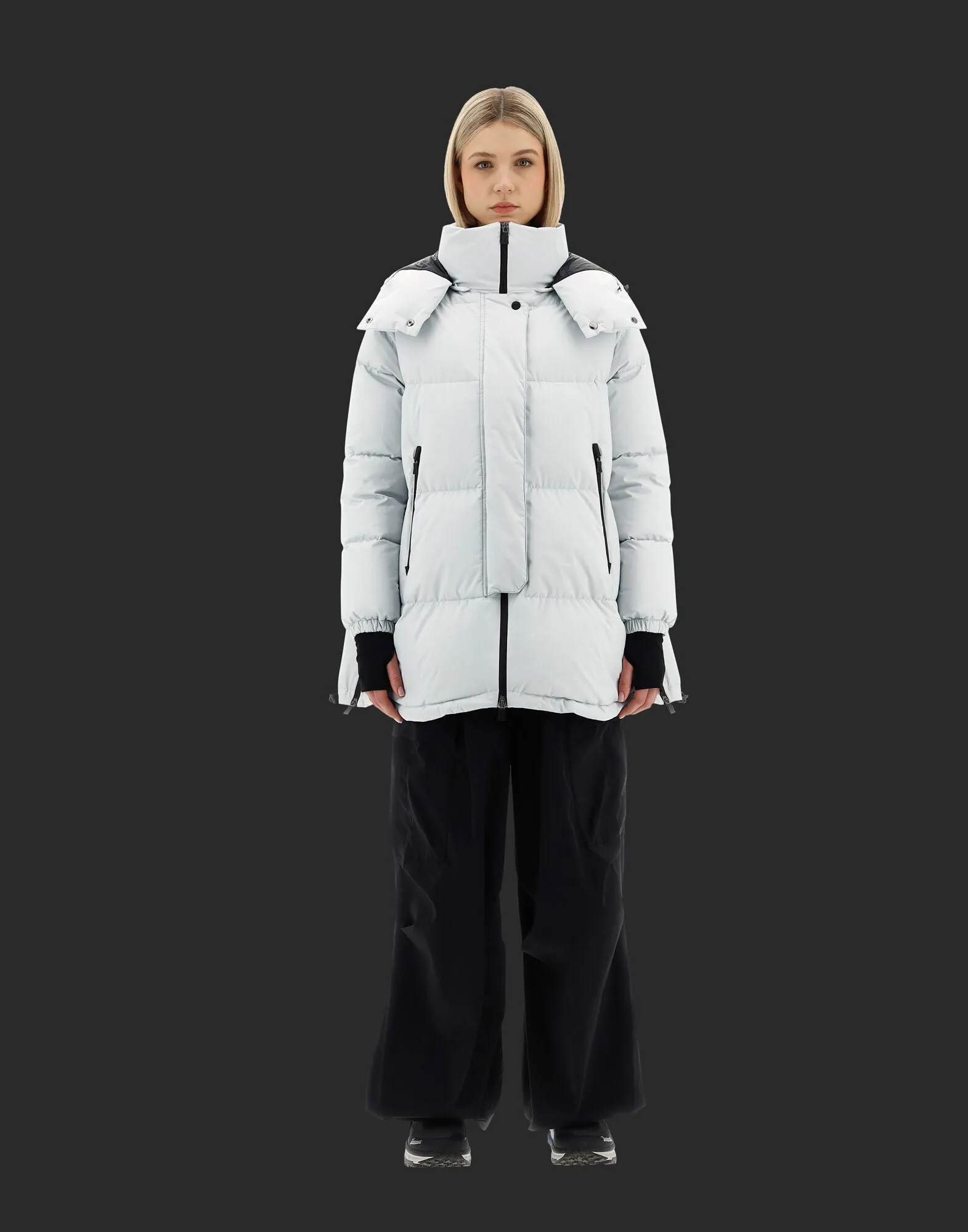 PI128DL11106 Laminar oversized coat