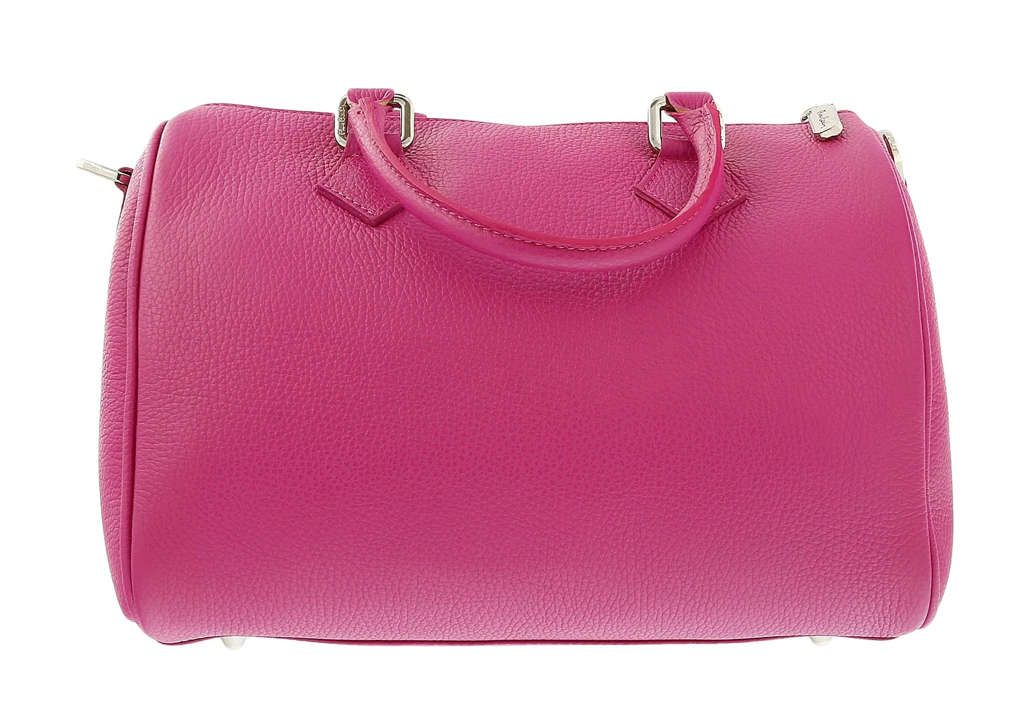 Pierre Cardin Fuxia Leather Star Studded Medium Fashion Satchel Bag