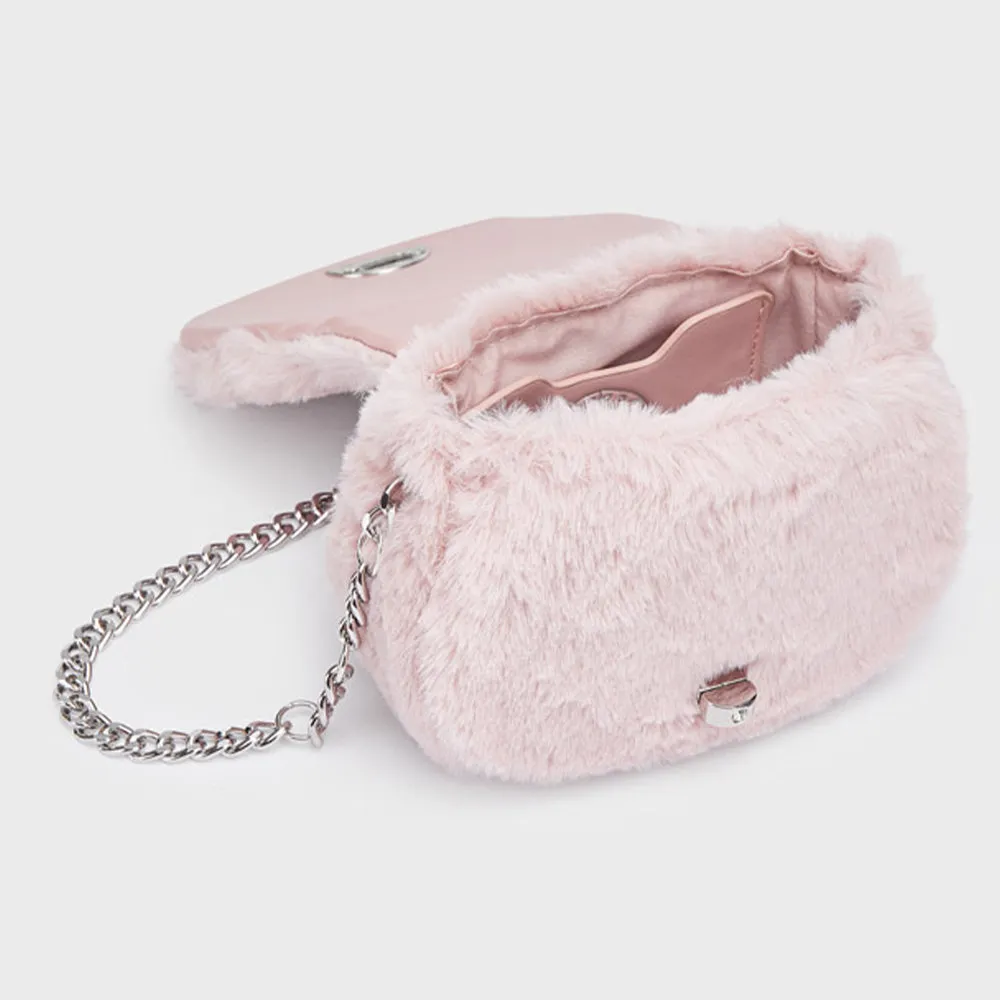 Pink Faux Fur Bag