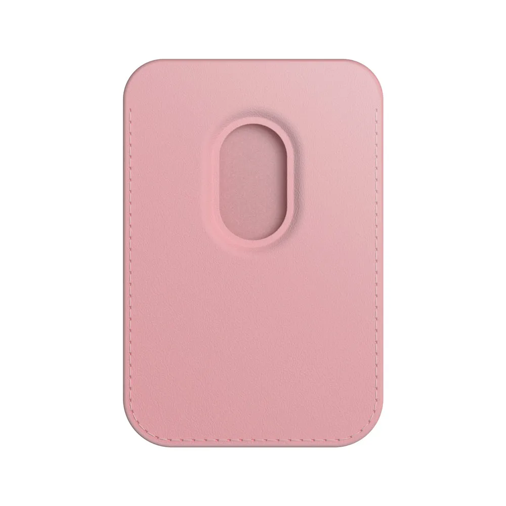 Pink Purple Coral | Leather Wallet with MagSafe