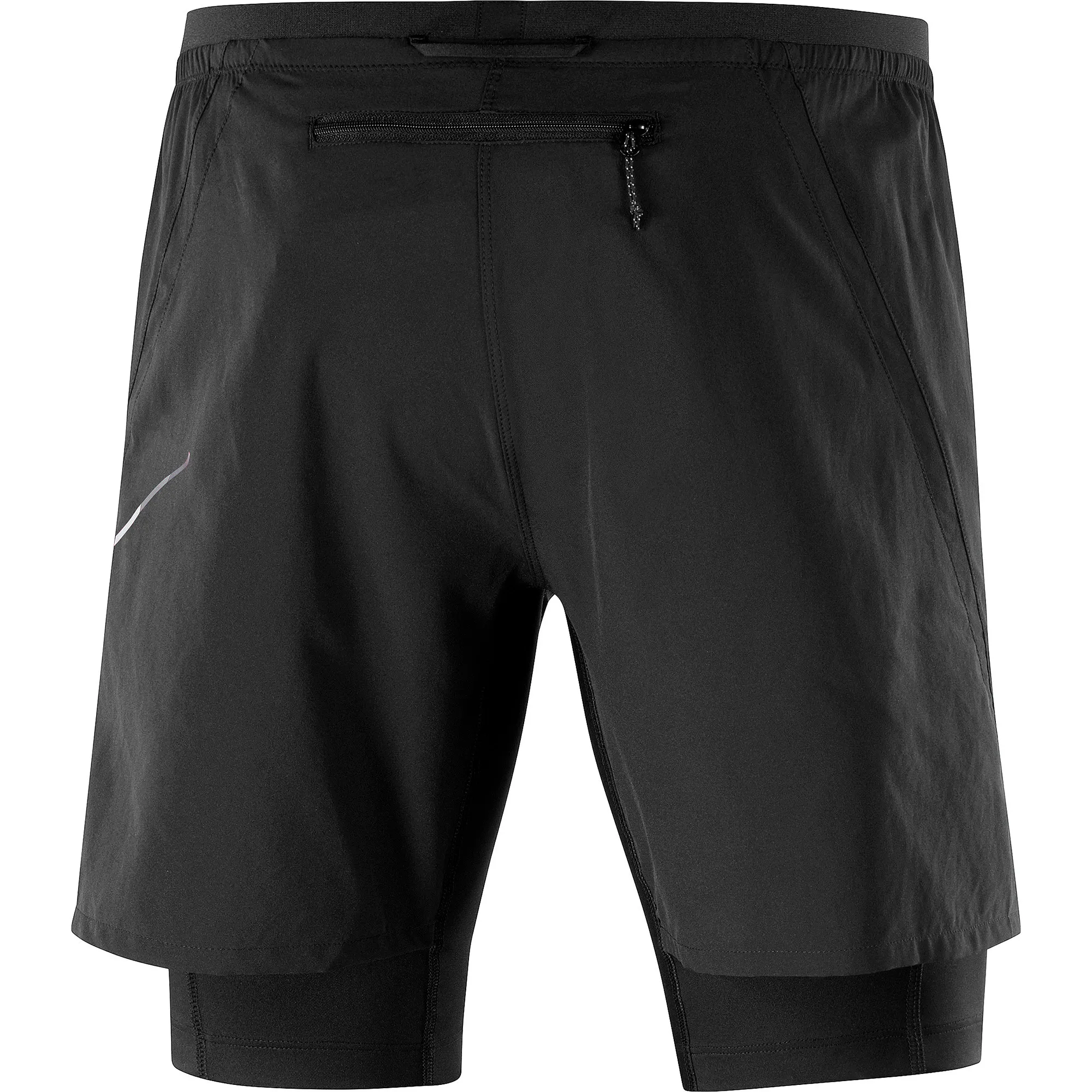 Salomon Men&#x27;s Cross Twinskin Shorts Deep Black | Buy Salomon Men&#x27;s Cross Twinskin Shorts Deep Black here | Outnorth