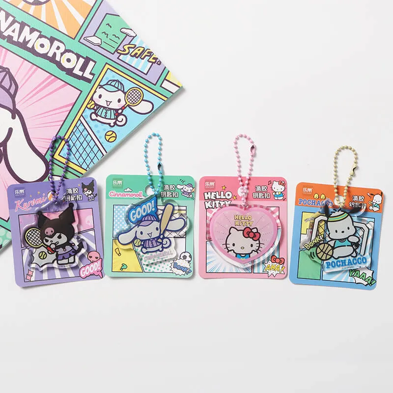 Sanrio Characters Eposy Acrylic Charm Keychain