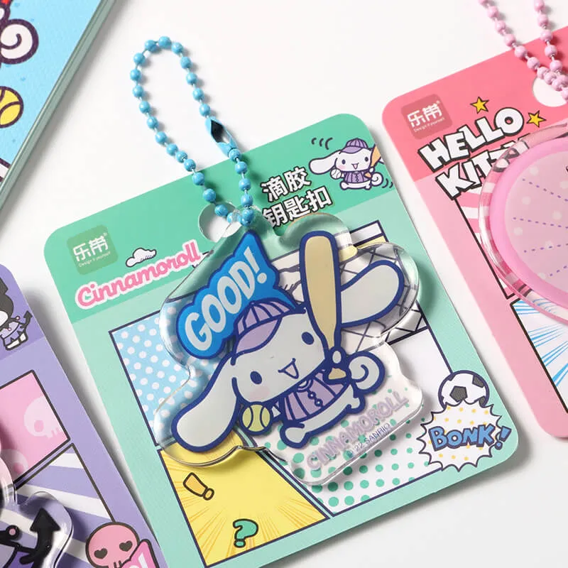 Sanrio Characters Eposy Acrylic Charm Keychain