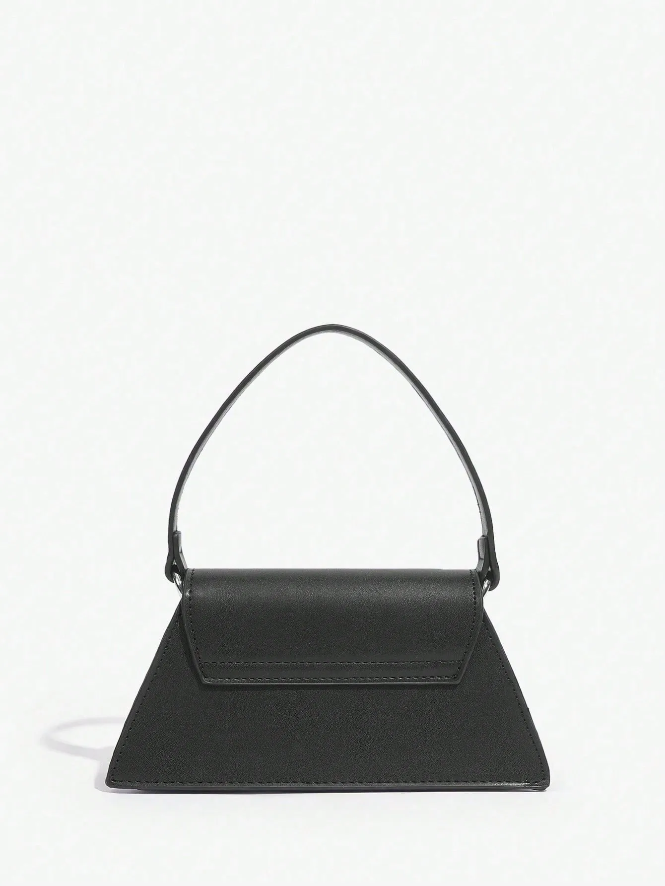 SHEIN Belle Luxury, Glamorous, Fashionable Black Rhinestone Decorated Flap Square Handbag For Women
